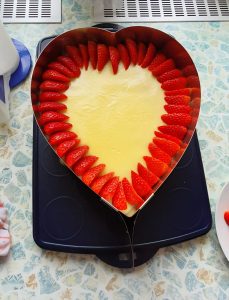 Kuchen-Erdbeer-Herz-Idee