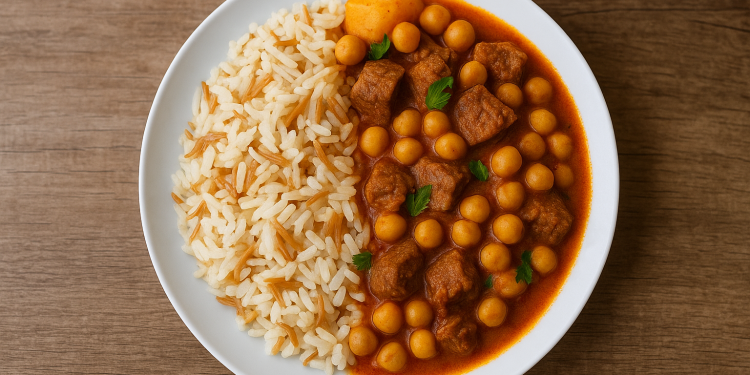 Türkischer Pilav mit Nohut (Kichererbseneintopf mit Reis)