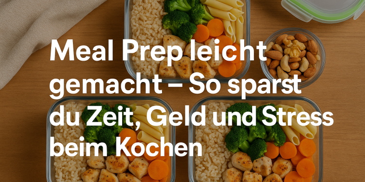 Meal Prep leicht gemacht – So sparst du Zeit, Geld und Stress beim Kochen